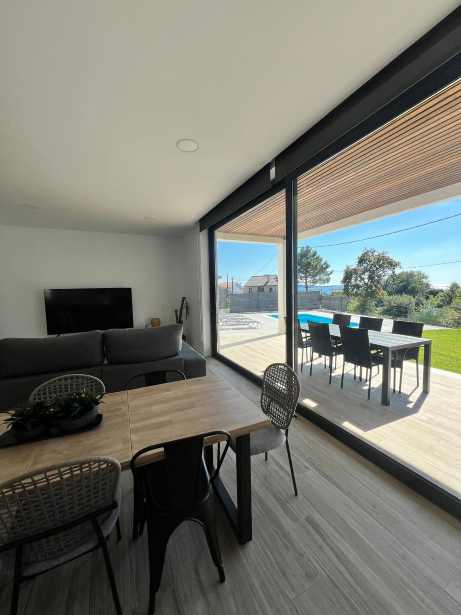Casa Os Balcons Ria De Arousa Boiro Esterno foto